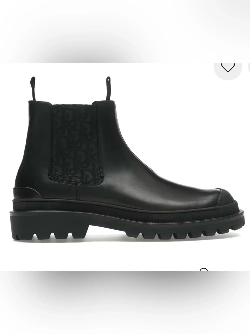 NWB Dior Explorer Chelsea Boot Black Black On Black  Dior Oblique Motif SIZE 40